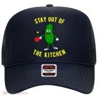 Stay Out Of The Kitchen Funny Pickleball Dink Graphic Gift Hat thumb 0
