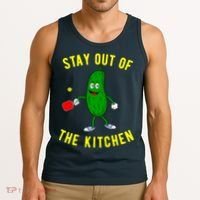 Stay Out Of The Kitchen Funny Pickleball Dink Graphic Gift Tank Top thumb 3