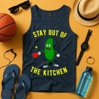 Stay Out Of The Kitchen Funny Pickleball Dink Graphic Gift Tank Top thumb 4