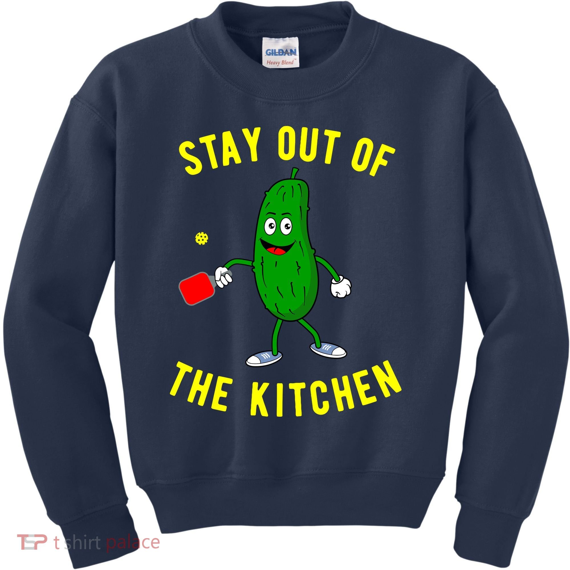 Stay Out Of The Kitchen Funny Pickleball Dink Graphic Gift Kids Sweatshirt