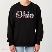State Of Ohio Ohioan Pride Trendy Plaid Script Texgift Women's Sweatshirt thumb 0