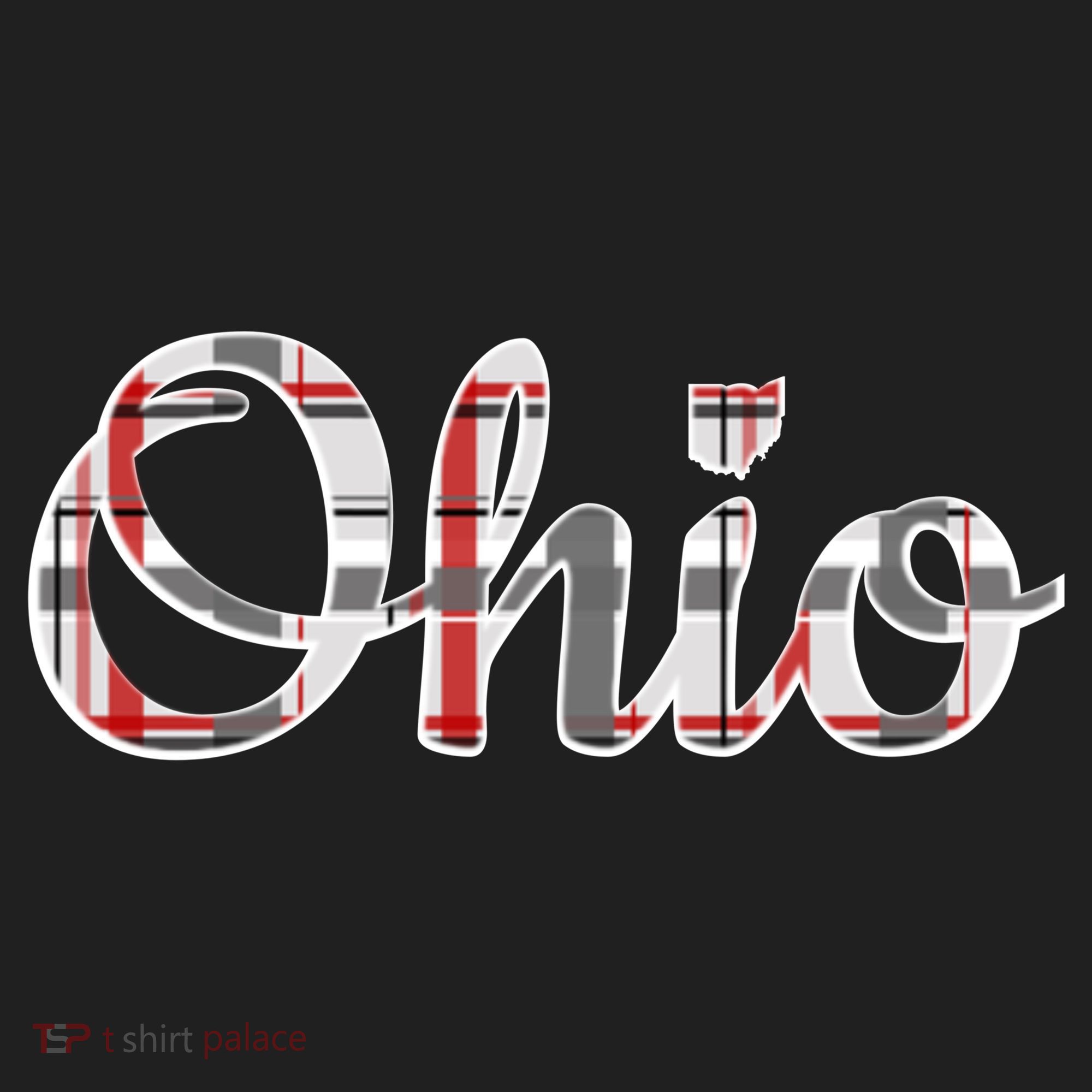 State Of Ohio Ohioan Pride Trendy Plaid Script Texgift Women's Sweatshirt