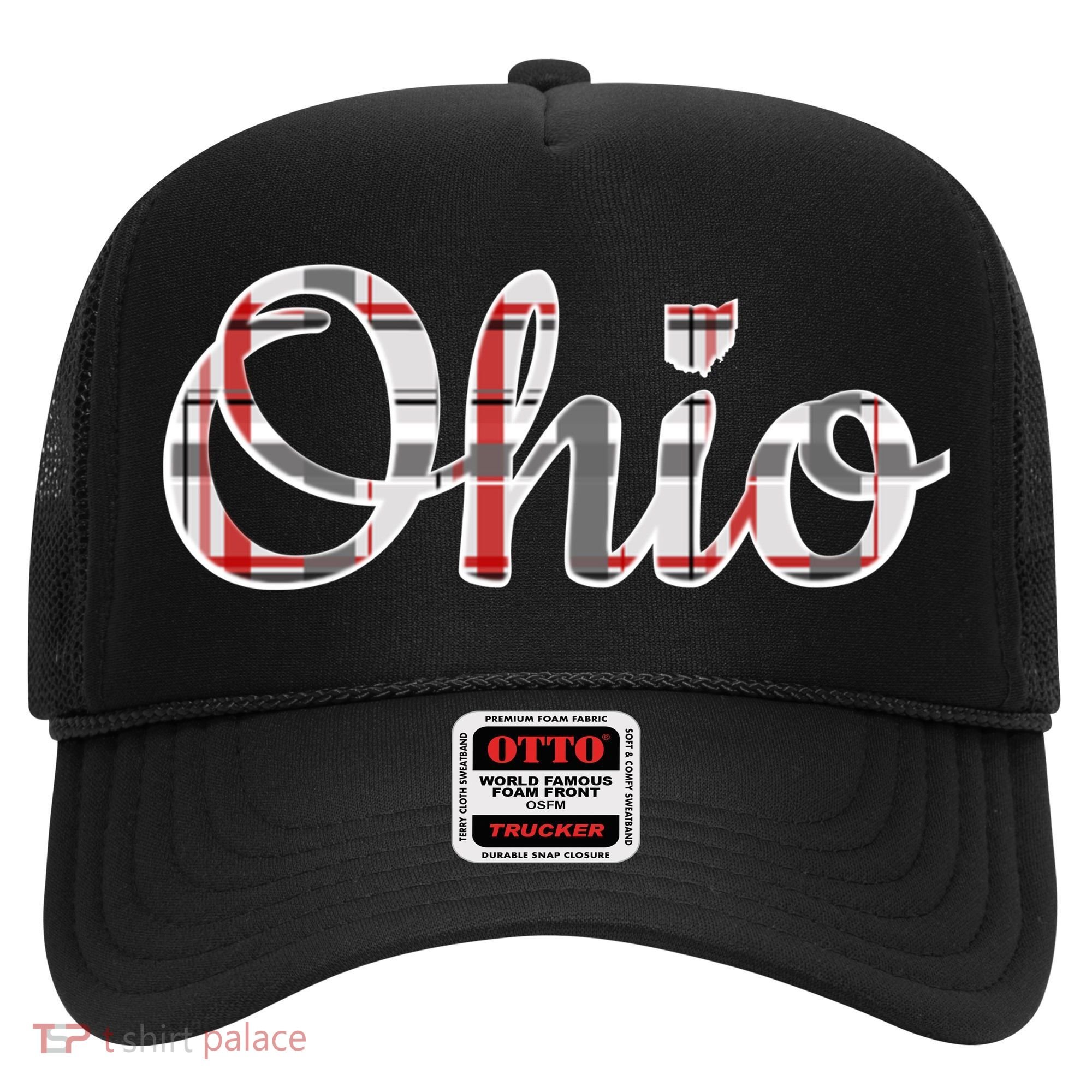 State Of Ohio Ohioan Pride Trendy Plaid Script Texgift Hat