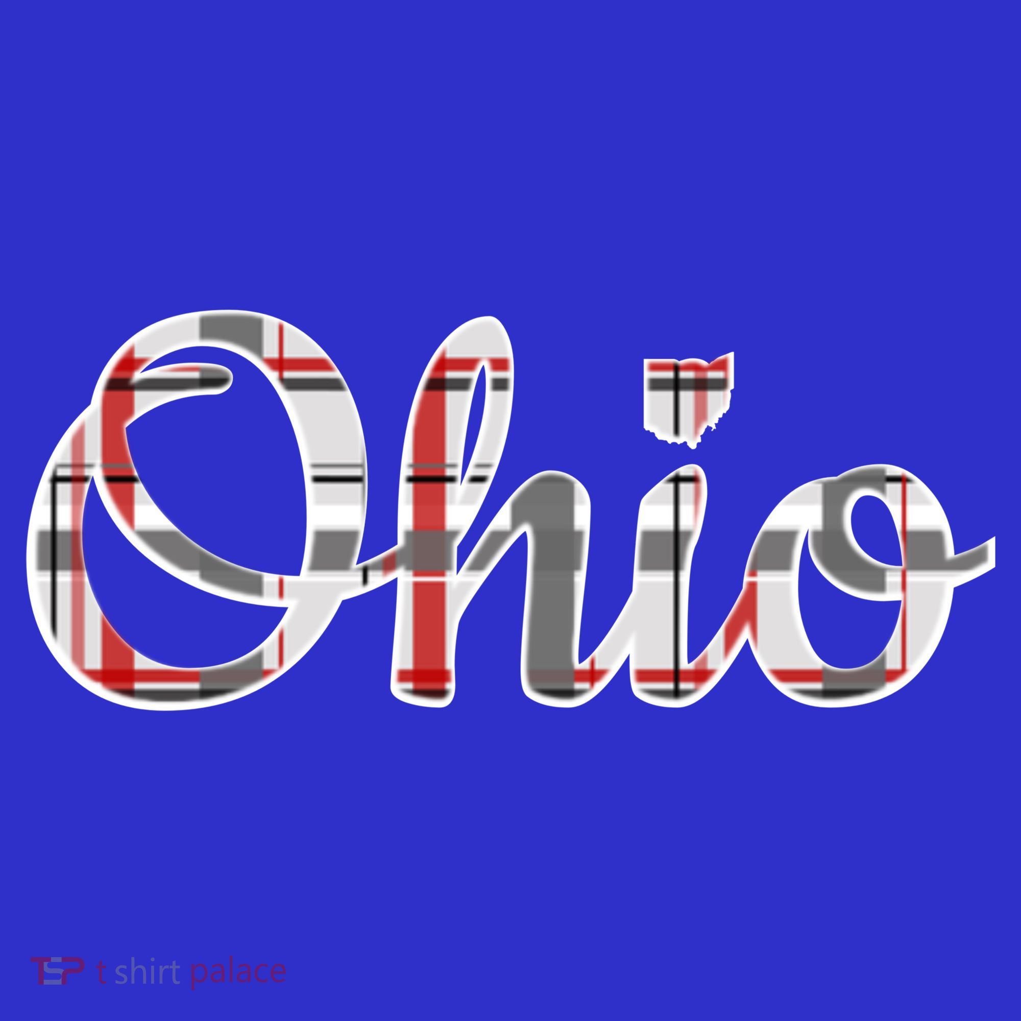 State Of Ohio Ohioan Pride Trendy Plaid Script Texgift Hoodie