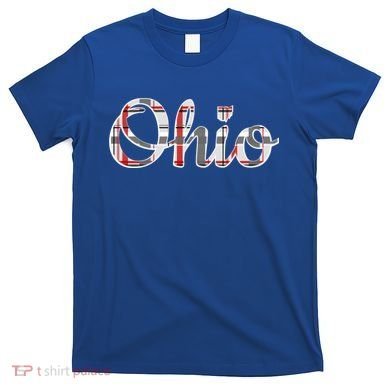 State Of Ohio Ohioan Pride Trendy Plaid Script Texgift T-Shirt