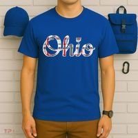 State Of Ohio Ohioan Pride Trendy Plaid Script Texgift T-Shirt thumb 6