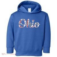 State Of Ohio Ohioan Pride Trendy Plaid Script Texgift Toddler Hoodie thumb 0