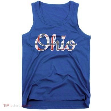State Of Ohio Ohioan Pride Trendy Plaid Script Texgift Tank Top