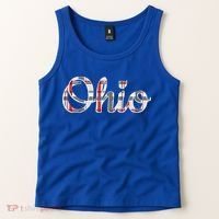 State Of Ohio Ohioan Pride Trendy Plaid Script Texgift Tank Top thumb 2