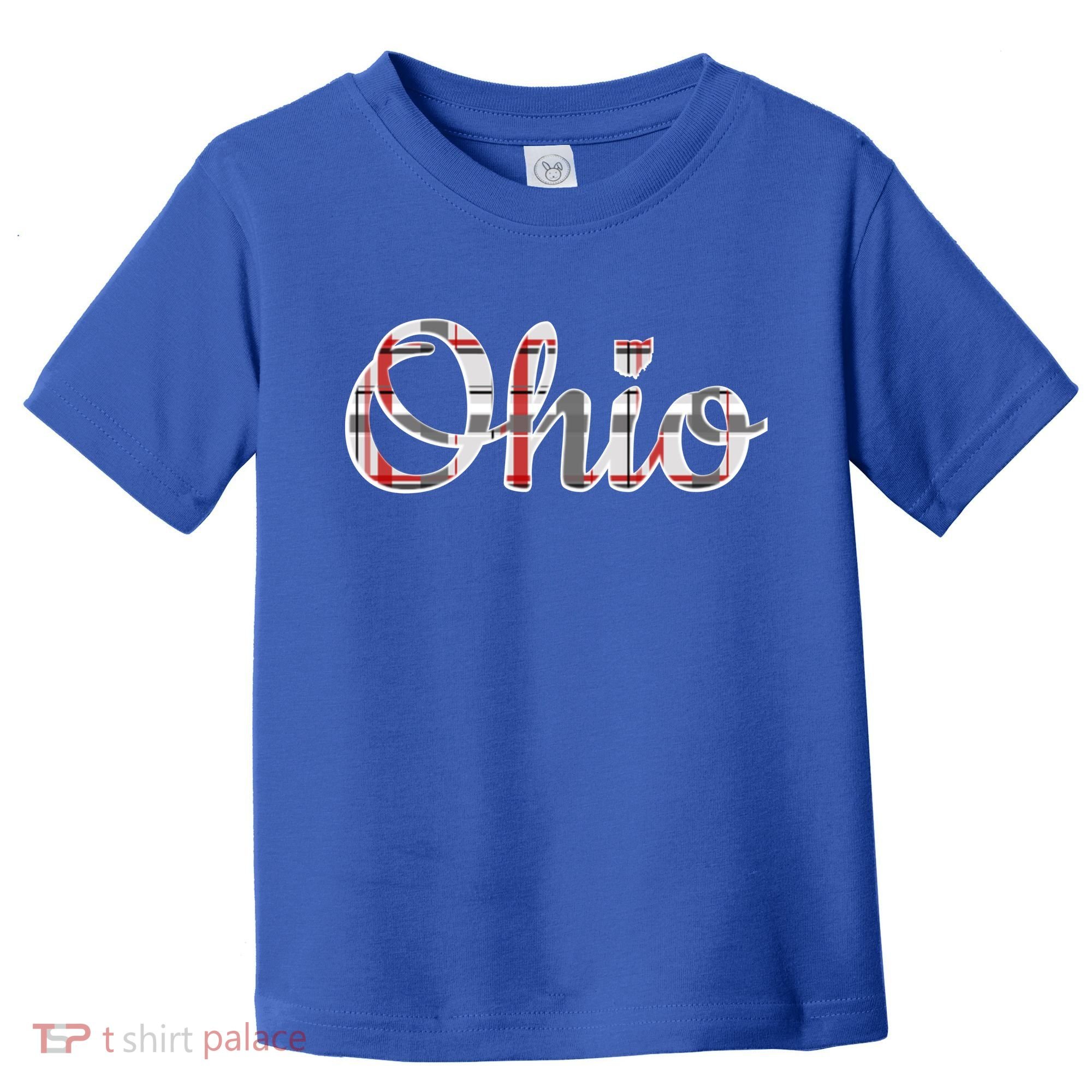 State Of Ohio Ohioan Pride Trendy Plaid Script Texgift Toddler T-Shirt