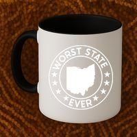 State Of Ohio Home State Lover Worst State Ever Coffee Mug thumb 2