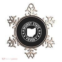 State Of Ohio Home State Lover Worst State Ever Ornament thumb 0