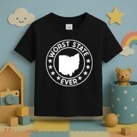State Of Ohio Home State Lover Worst State Ever Toddler T-Shirt thumb 3