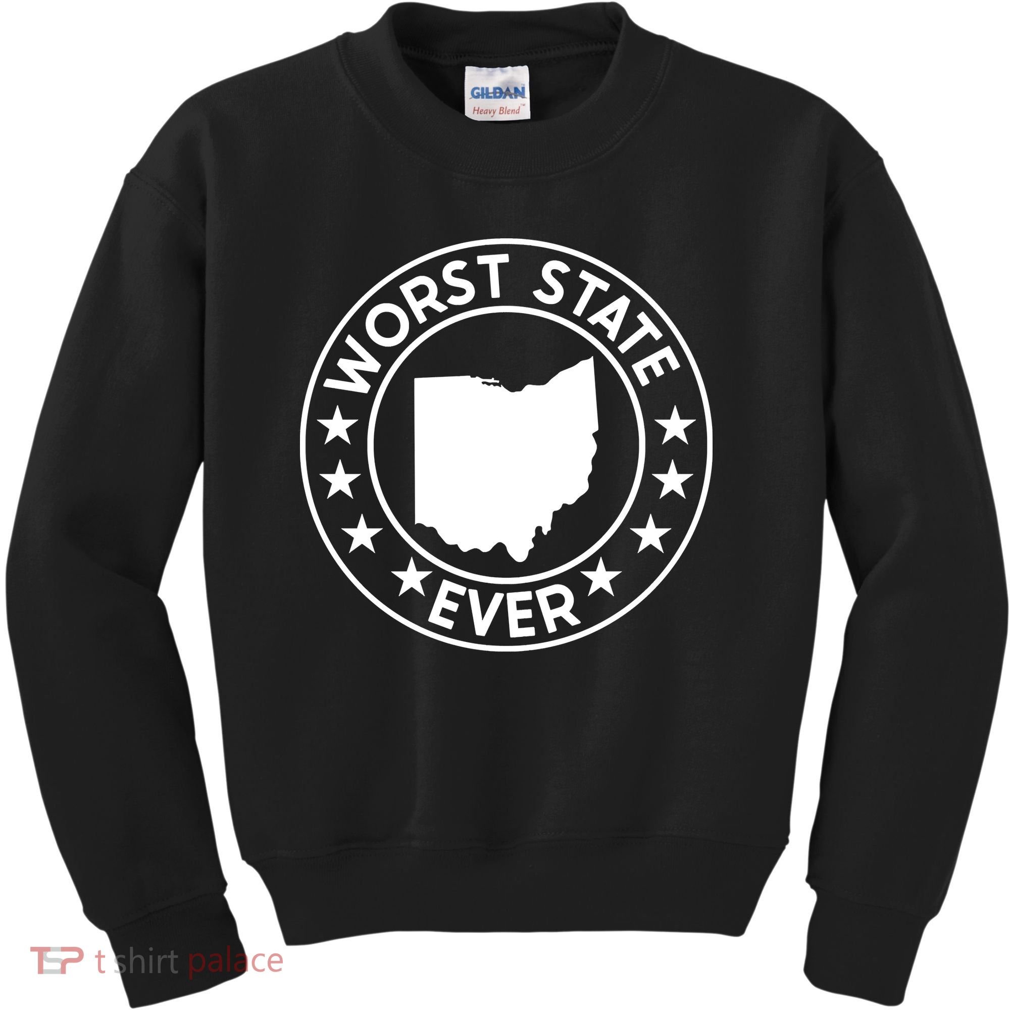 State Of Ohio Home State Lover Worst State Ever Kids Sweatshirt