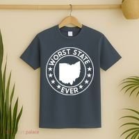 State Of Ohio Home State Lover Worst State Ever T-Shirt thumb 2