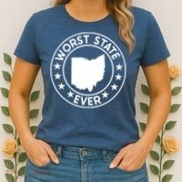 State Of Ohio Home State Lover Worst State Ever Women's T-Shirt thumb 2