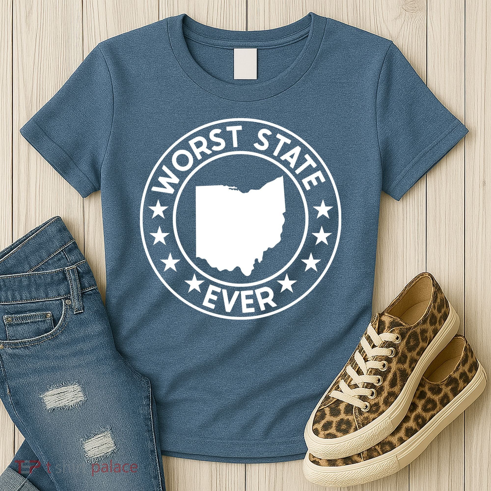 State Of Ohio Home State Lover Worst State Ever Women's T-Shirt