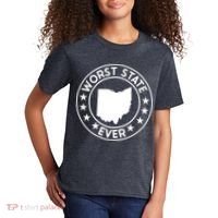 State Of Ohio Home State Lover Worst State Ever Kids T-Shirt thumb 2