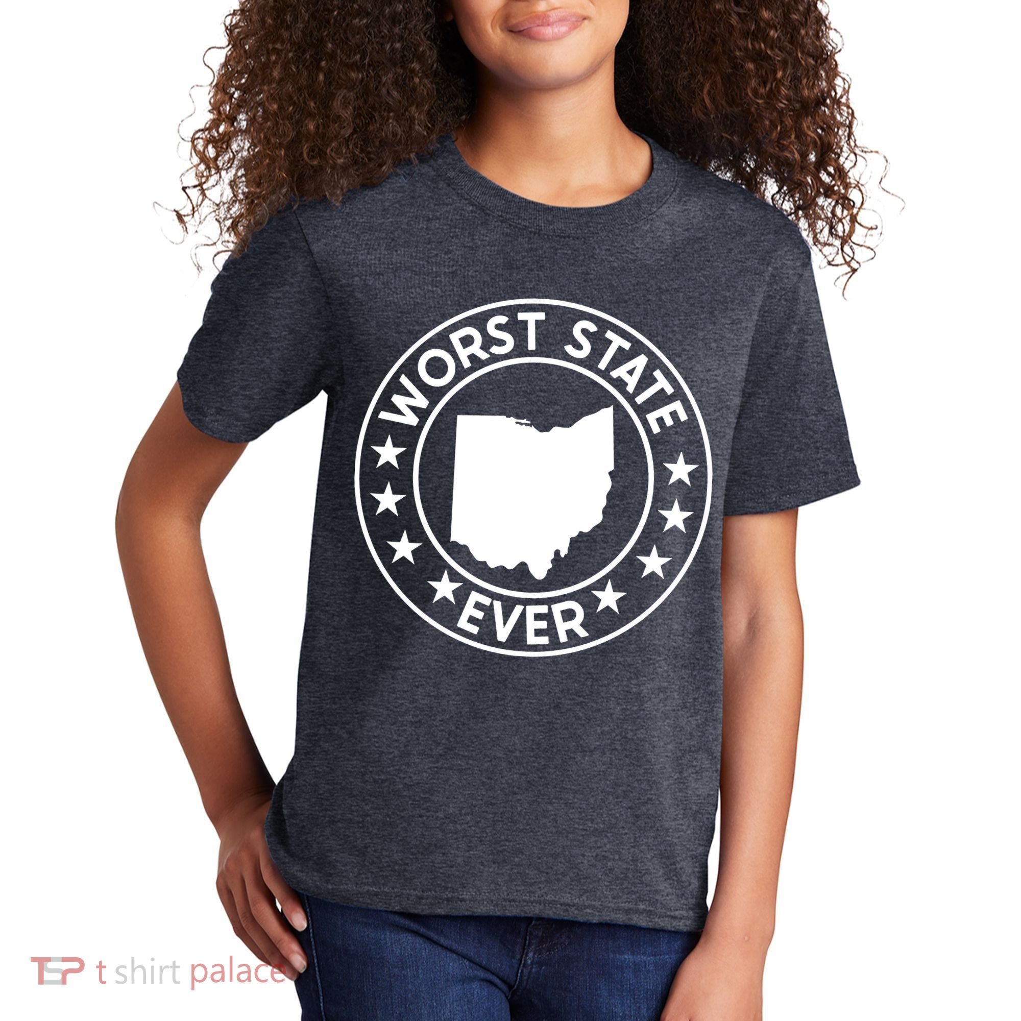 State Of Ohio Home State Lover Worst State Ever Kids T-Shirt