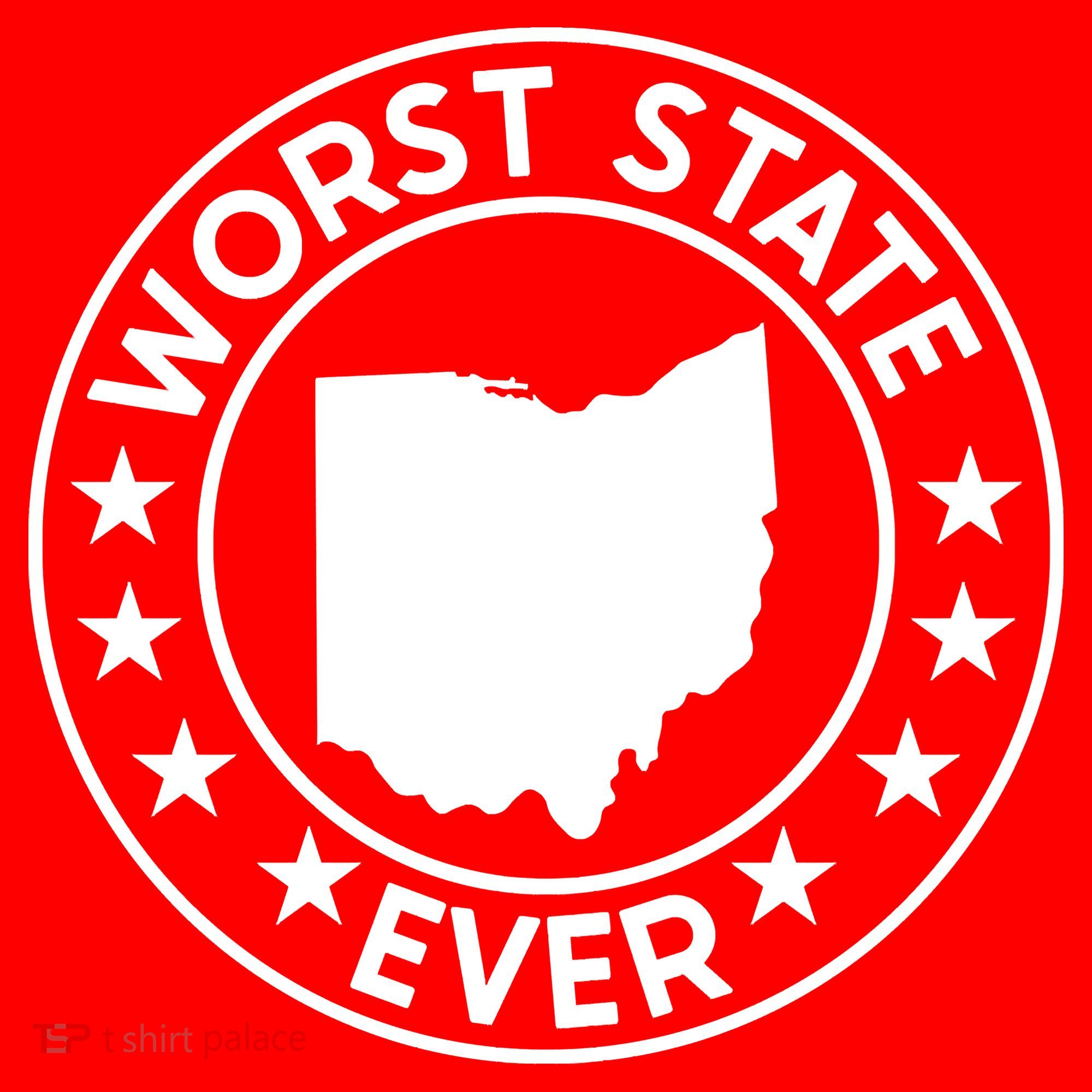 State Of Ohio Home State Lover Worst State Ever Santa Hat