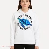 Save Our Oceans Sea Turtle Pro Environment Nature Earth Day Hoodie thumb 5