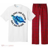 Save Our Oceans Sea Turtle Pro Environment Nature Earth Day Pajama Set thumb 0