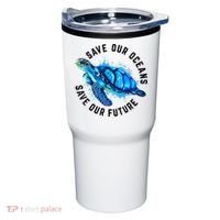 Save Our Oceans Sea Turtle Pro Environment Nature Earth Day Tumbler thumb 0