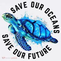 Save Our Oceans Sea Turtle Pro Environment Nature Earth Day Baby Bodysuit thumb 2
