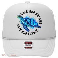 Save Our Oceans Sea Turtle Pro Environment Nature Earth Day Hat thumb 0