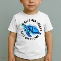 Save Our Oceans Sea Turtle Pro Environment Nature Earth Day Toddler T-Shirt thumb 2