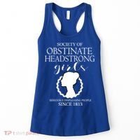 Society Of Obstinate Headstrong Jane Austen Funny Gift Cool Gift Women's Tank Top thumb 0