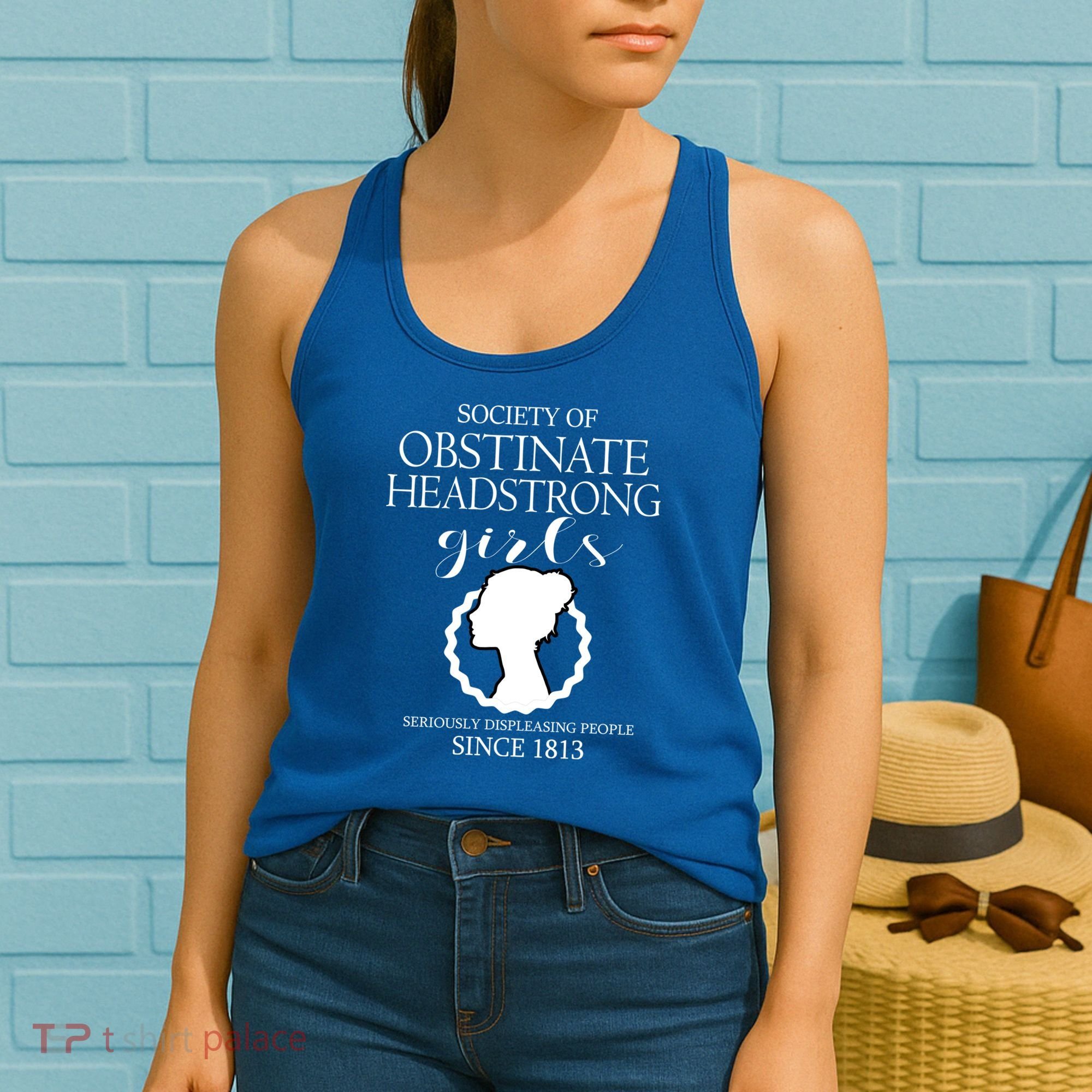 Society Of Obstinate Headstrong Jane Austen Funny Gift Cool Gift Women's Tank Top