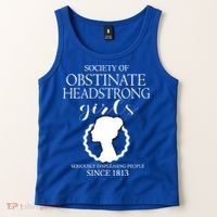 Society Of Obstinate Headstrong Jane Austen Funny Gift Cool Gift Tank Top thumb 2