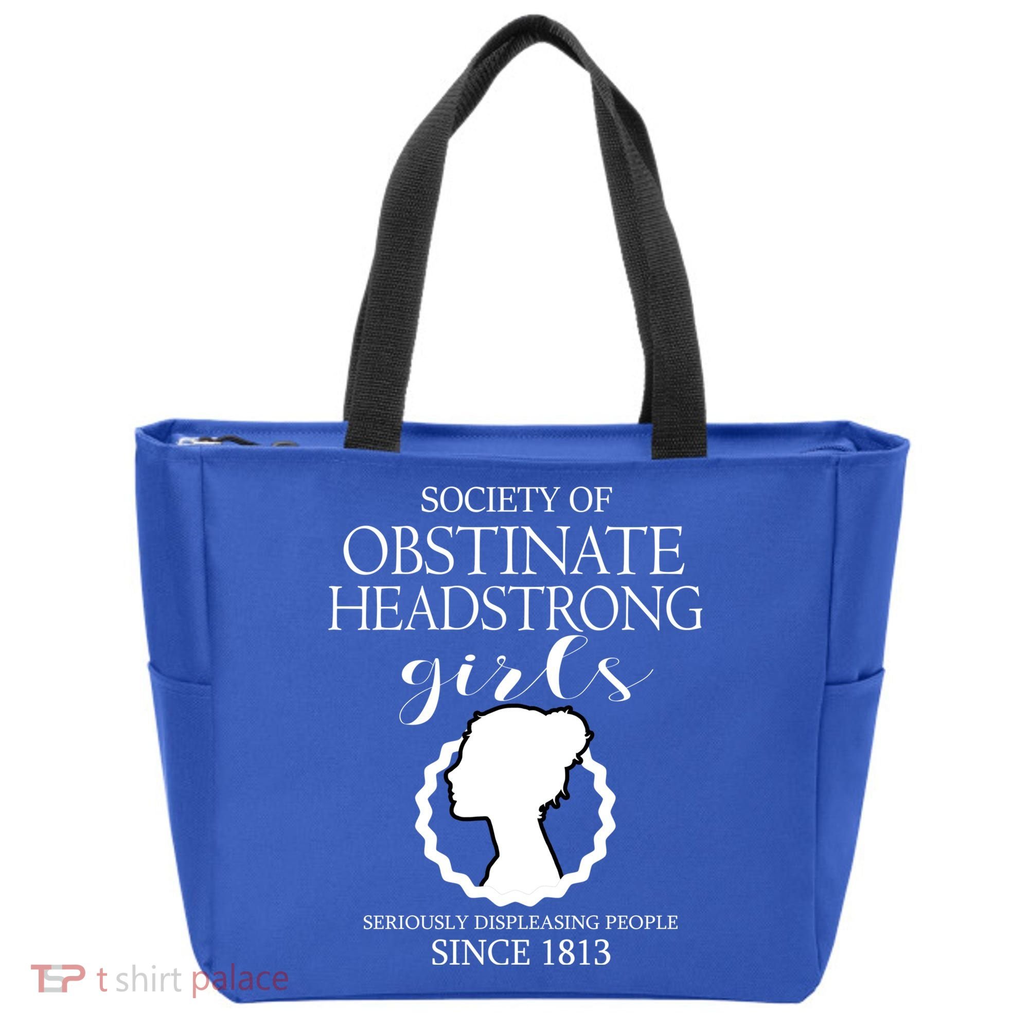 Society Of Obstinate Headstrong Jane Austen Funny Gift Cool Gift Tote Bag