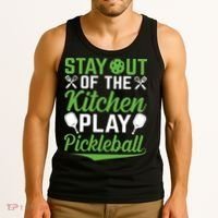 Stay Out Of The Kitchen Play Pickleball Tank Top thumb 3