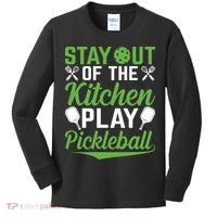 Stay Out Of The Kitchen Play Pickleball Kids Long Sleeve Shirt thumb 0