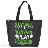 Stay Out Of The Kitchen Play Pickleball Tote Bag thumb 0