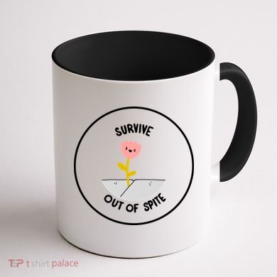 Survive Out Of Spite Coffee Mug back