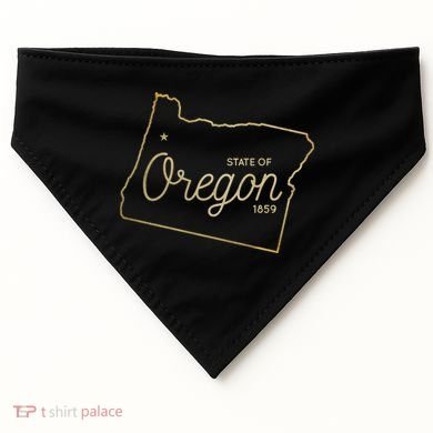 State Of Oregon Est 1859 USA-Made Doggie Bandana