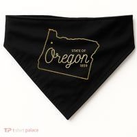 State Of Oregon Est 1859 USA-Made Doggie Bandana thumb 0