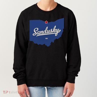 Sandusky Ohio OH Map Women's Sweatshirt