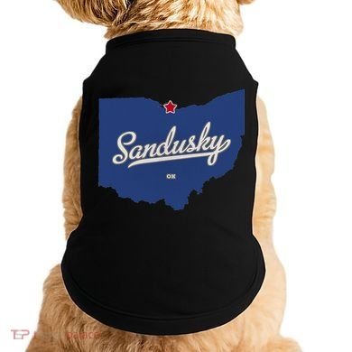 Sandusky Ohio OH Map Doggie Tank