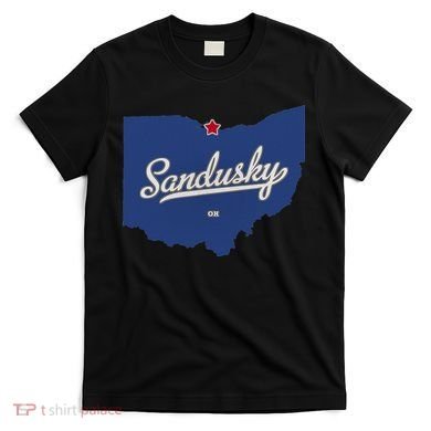 Sandusky Ohio OH Map T-Shirt