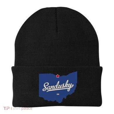 Sandusky Ohio OH Map Beanie