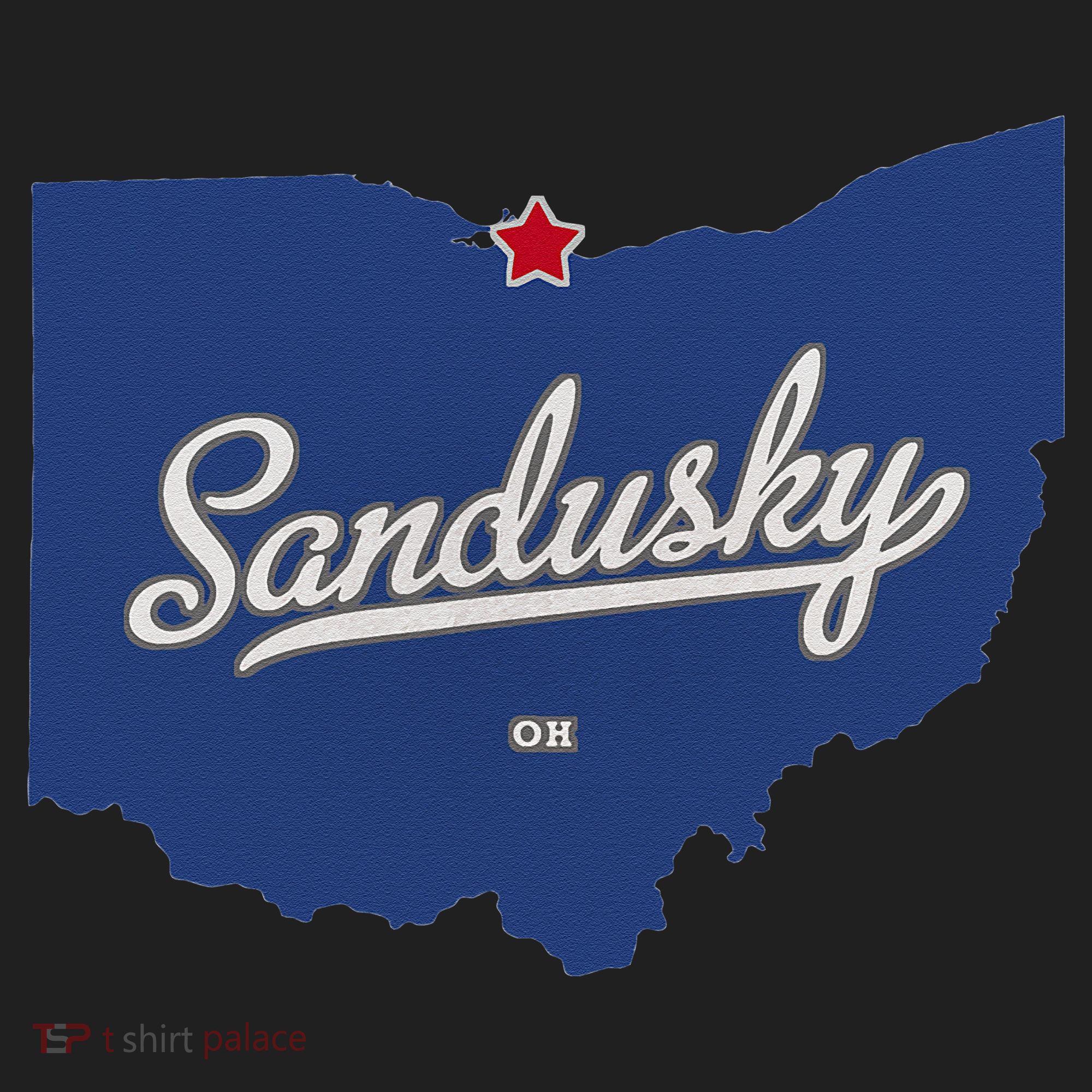 Sandusky Ohio OH Map Tumbler