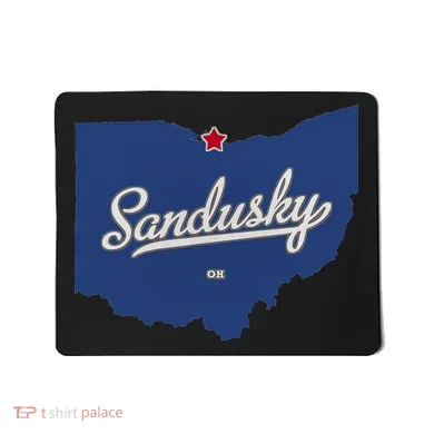 Sandusky Ohio OH Map Mousepad