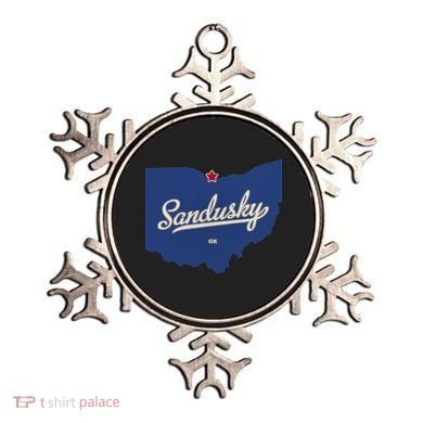 Sandusky Ohio OH Map Ornament