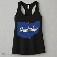 Sandusky Ohio OH Map Women's Tank Top thumb 3