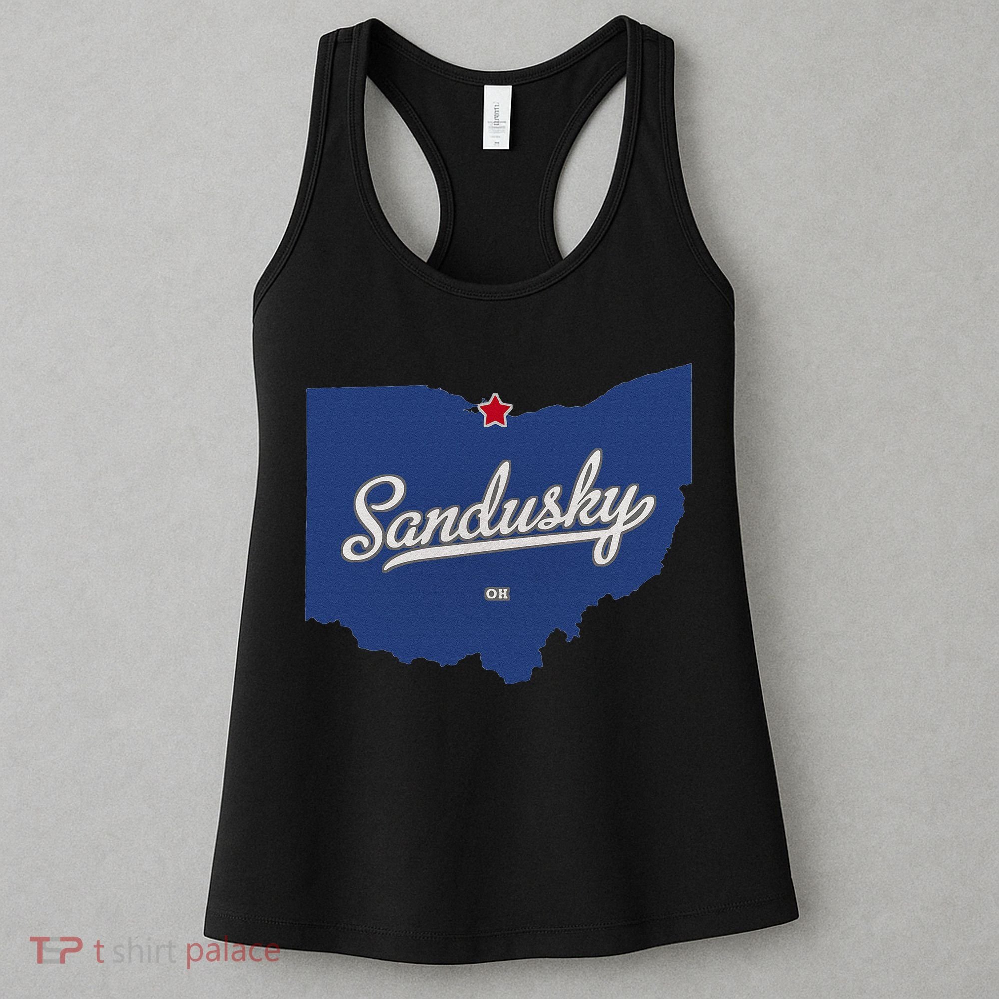 Sandusky Ohio OH Map Women's Tank Top