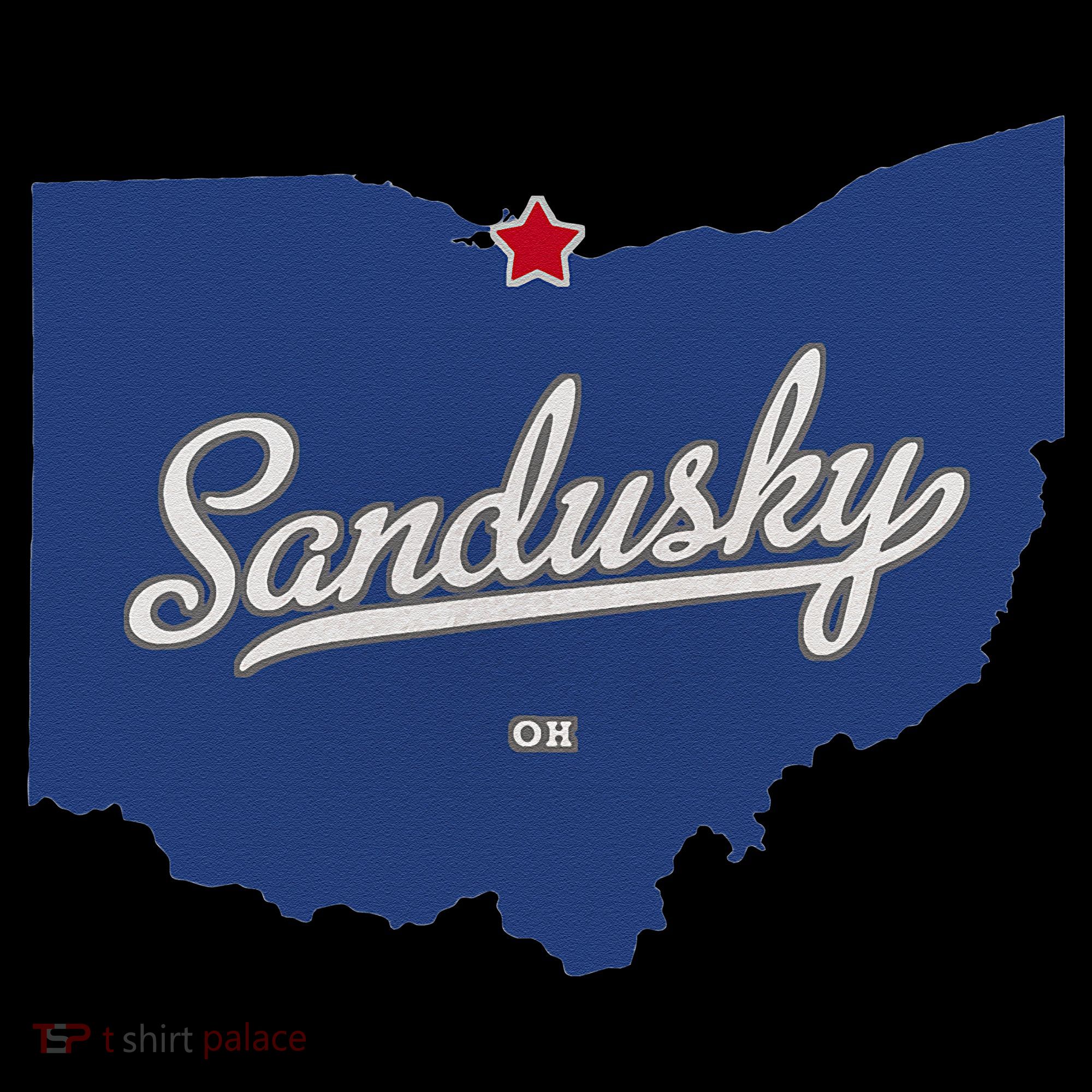 Sandusky Ohio OH Map Women's Tank Top